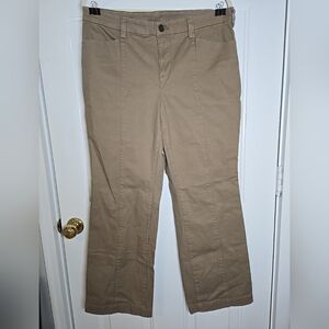 Duluth Trading Co Ladies Full Leg Brown Pant Size 14